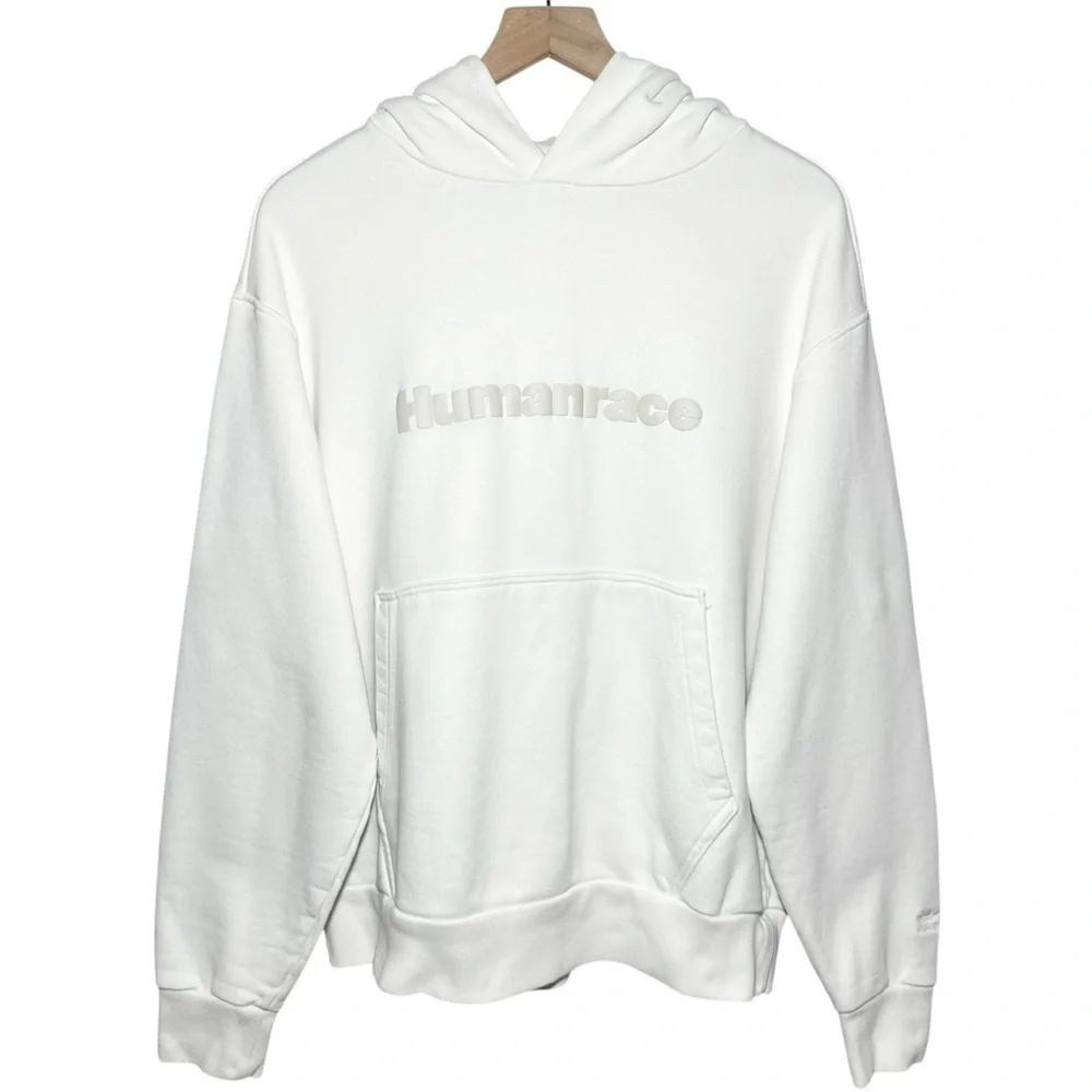 Adidas x Humanrace by Pharrell Williams Basics Hoodie in Off-White